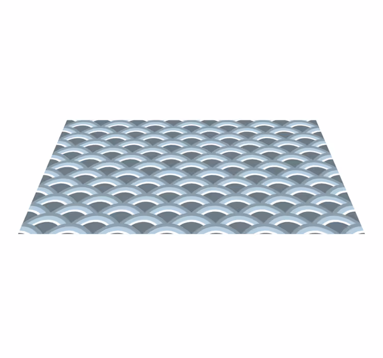 Tapete vinílico geométricas padrão de ondas relaxantes - TenStickers
