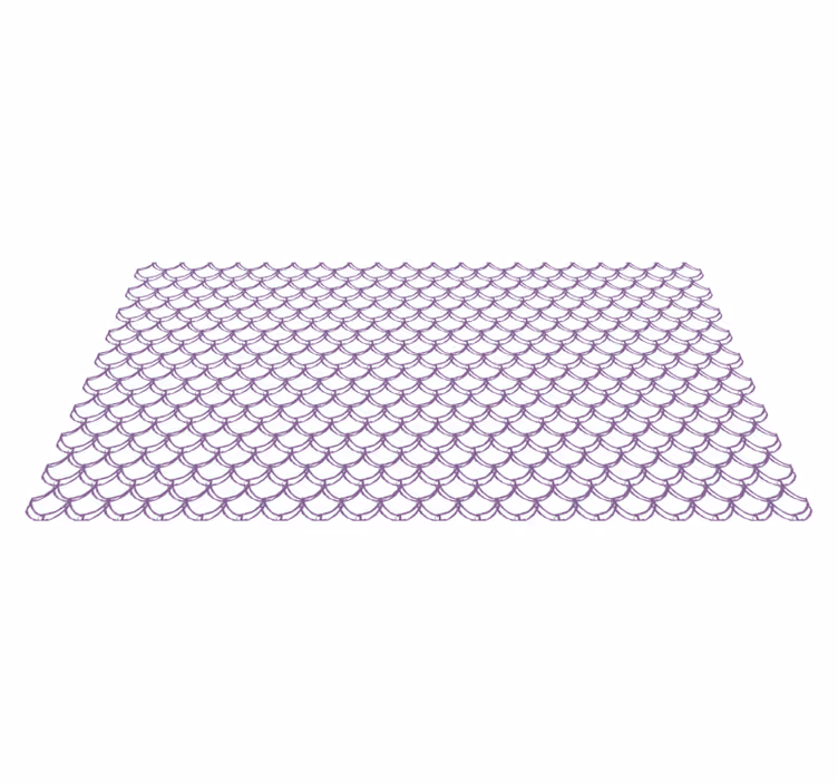 Tapete vinílico casa de banho padrão roxo ondulado - TenStickers