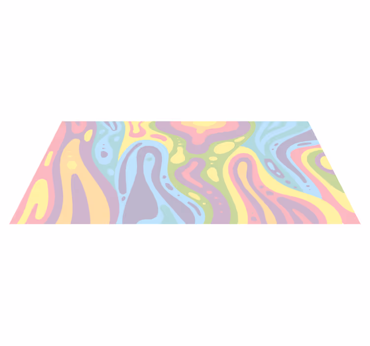 Tapete moderno com efeito de lâmpada de lava colorida - TenStickers
