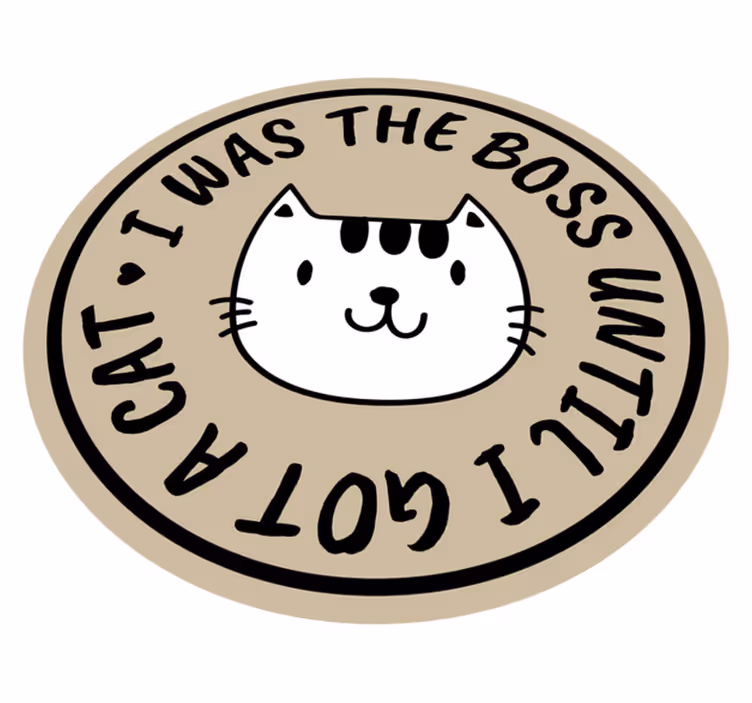 Tapete vinílico abecedário chefe gato até - TenStickers
