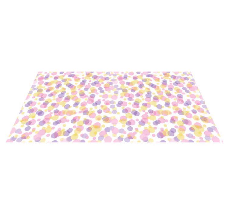 Tapete vinílico casa de banho padrão de bolhas rosa - TenStickers