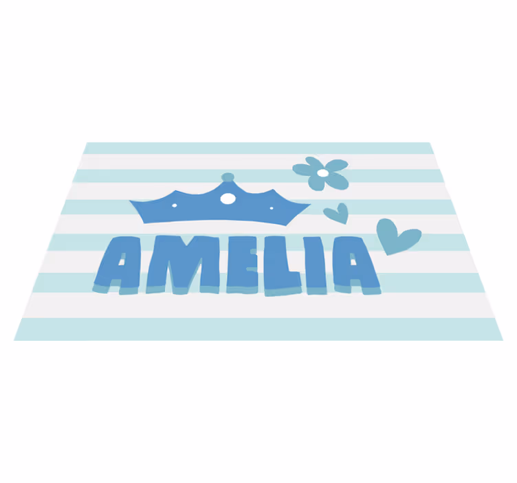 Tapete vinílico com nome colocação da coroa - TenStickers