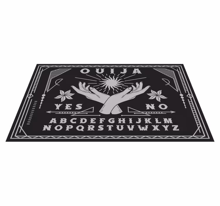Tapete vinílico de mapa mundial design de mãos ouija - TenStickers