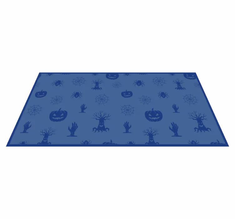 Tapete vinílico halloween tema assustador azul - TenStickers