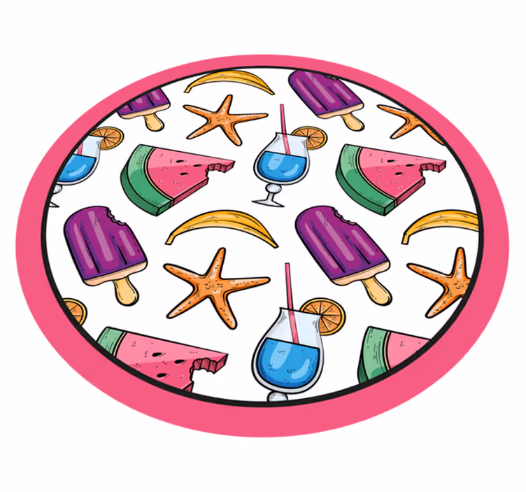 Tapete em vinil infantil guloseimas coloridas de verão - TenStickers
