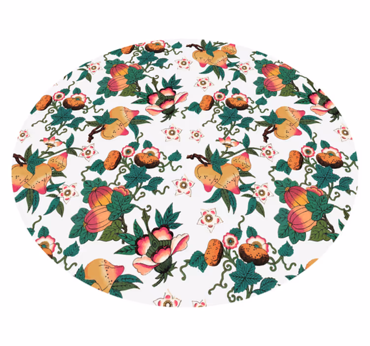 Tapete vinílico flores e plantas design floral botânico - TenStickers