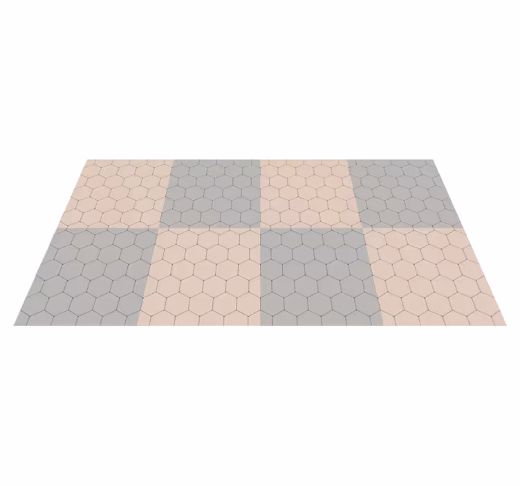 Tapete vinílico geométricas hexagonal elegante - TenStickers