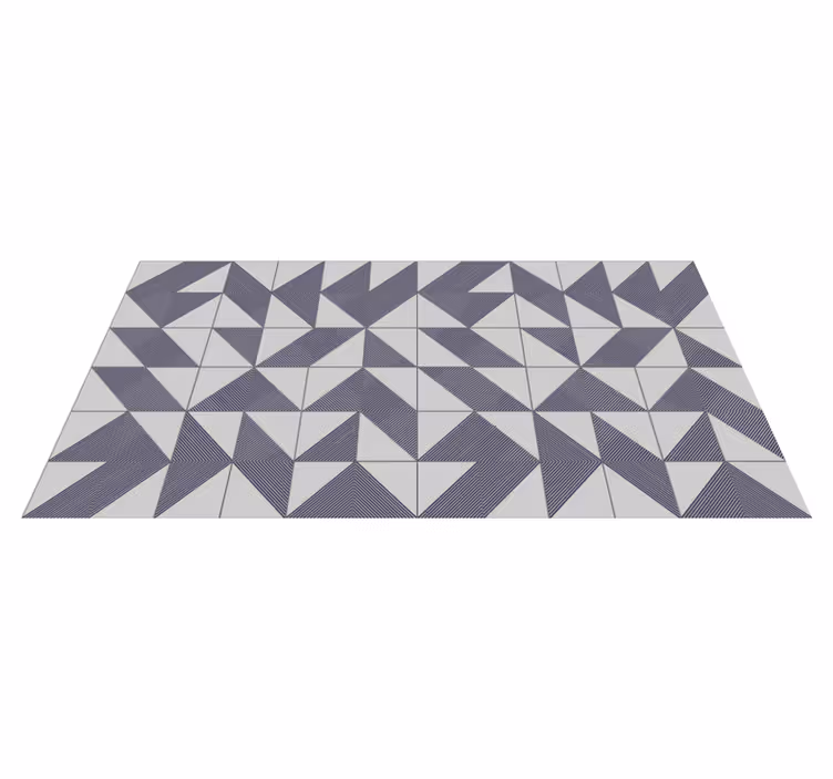 Piso de casa de banhode azulejos cinza zig zag - TenStickers