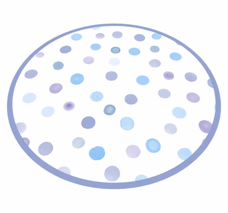 Tapete em vinil infantil círculos pontilhados vibrantes - TenStickers