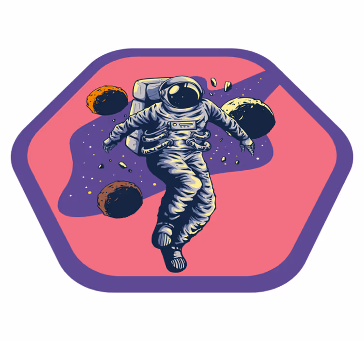 Tapete vinílico estrelas jornada do explorador espacial - TenStickers