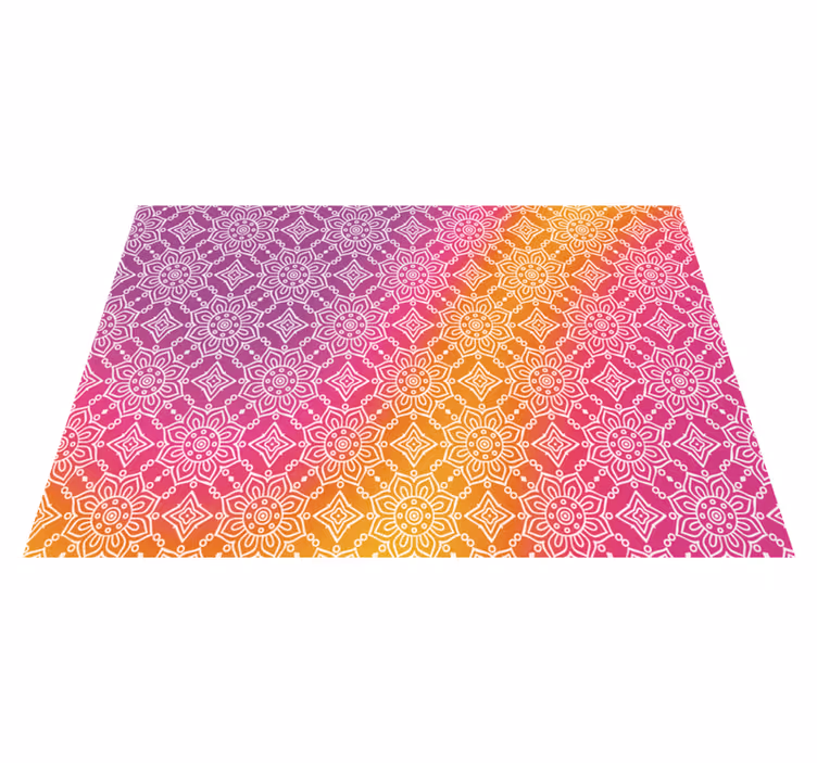 Tapete vinílico de mandala gradiente elegante - TenStickers