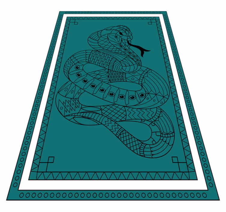 Tapete vinílico de animais ilustração de cobra - TenStickers