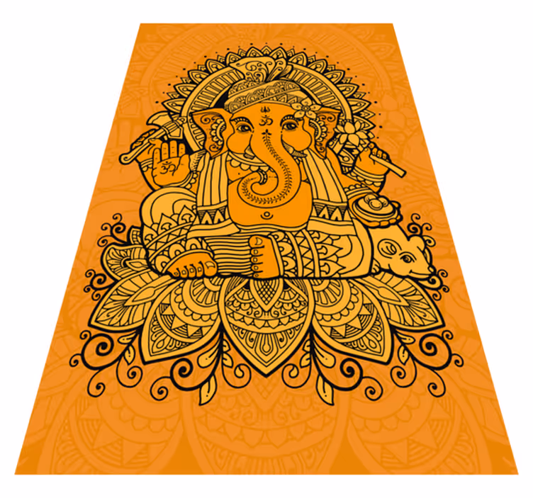 Tapete vinílico etnicas ilustração de ganesha - TenStickers