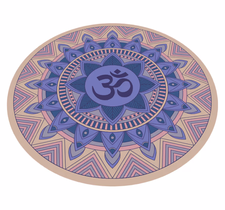 Tapete colorido mandala om símbolo mandala vinil - TenStickers