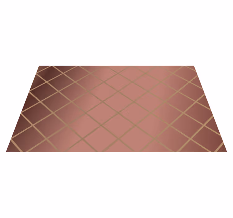 Tapete vinílico moderno padrão de diamante elegante - TenStickers