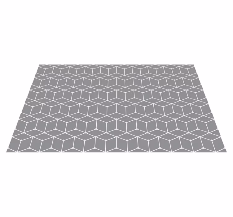 Tapete vinílico geométricas padrão cinza elegante - TenStickers