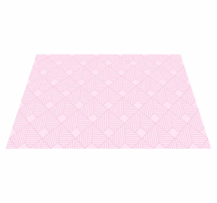 Tapete vinílico geométricas padrões elegantes rosa - TenStickers