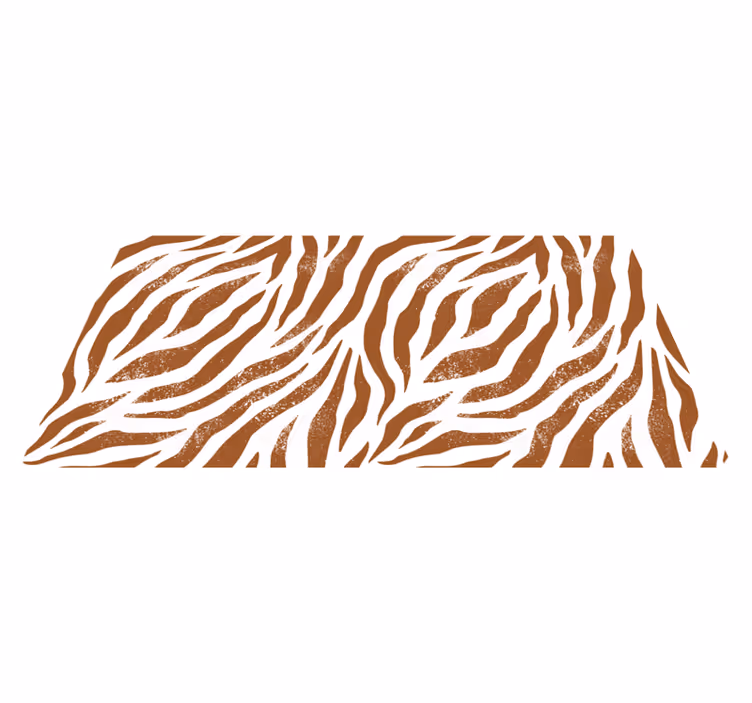 Tapete vinílico estampa de animal listras de zebra rústicas - TenStickers