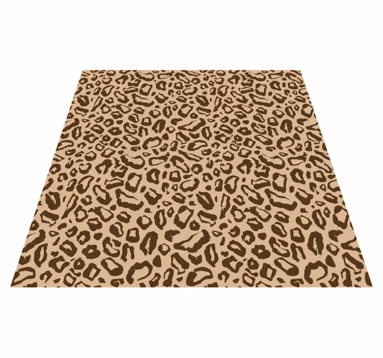 Tapete vinílico estampa de animal motivo de leopardo marrom - TenStickers