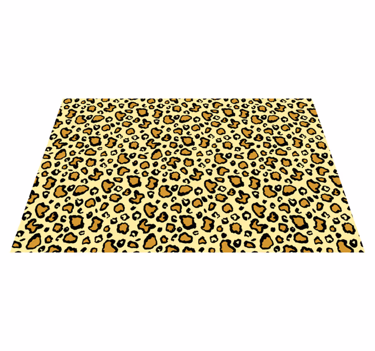 Tapete vinílico estampa de animal padrão leopardo divertido - TenStickers