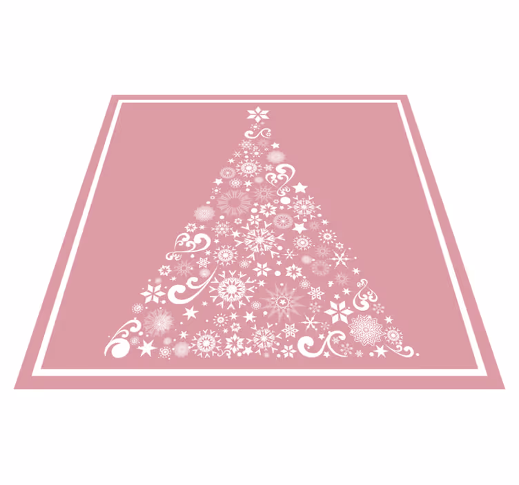 Tapete vinílico do natal Árvore festiva de férias - TenStickers