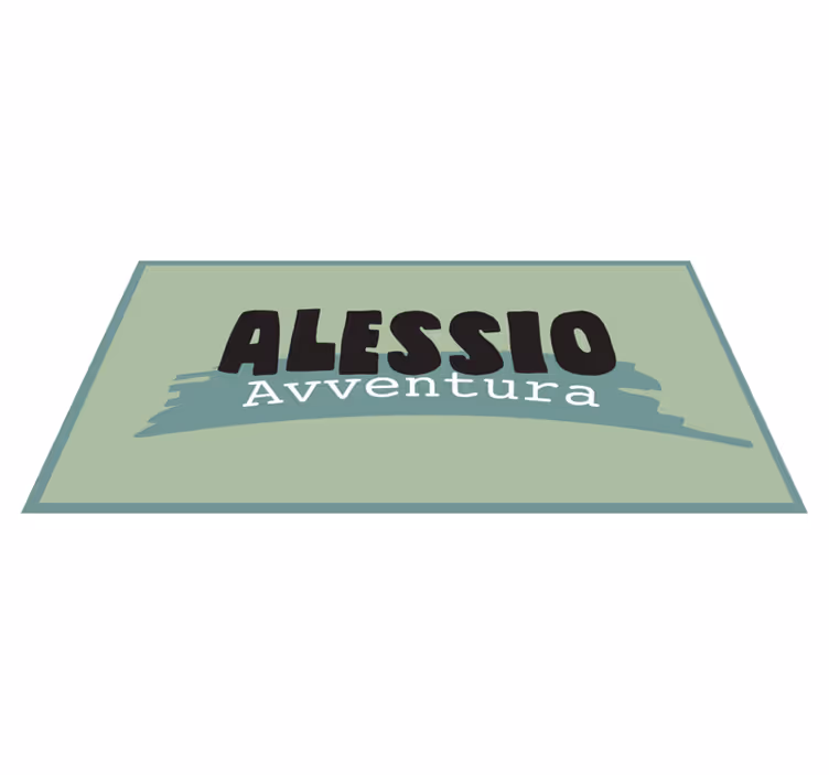 Tapete vinílico com nome estilo aventura - TenStickers