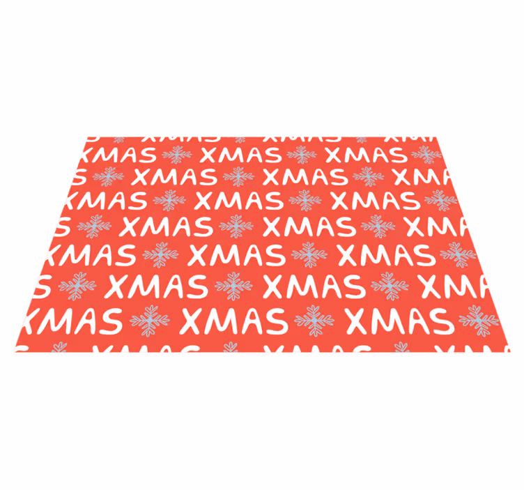 Tapete vinílico do natal com padrão festivo de natal - TenStickers