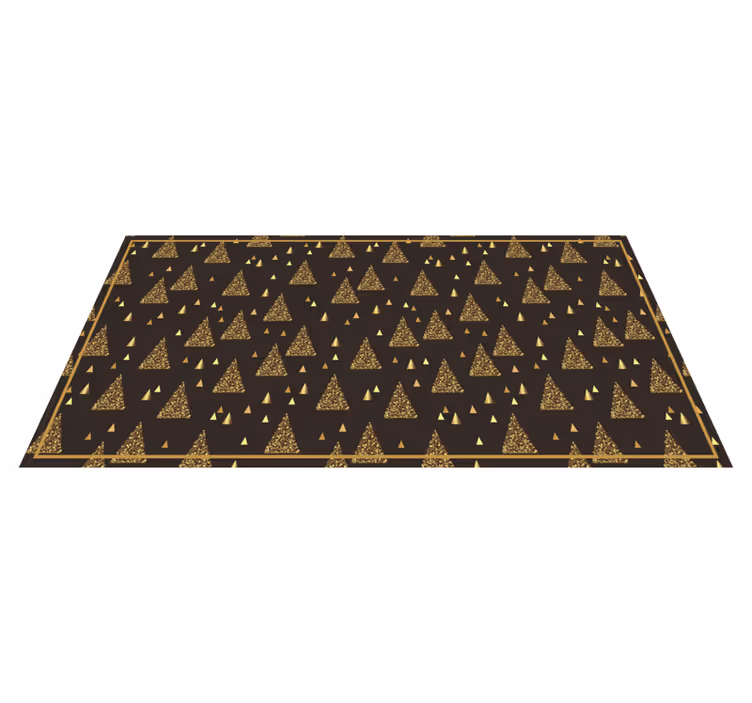 Tapete vinílico do Natal padrões triangulares festivos - TenStickers