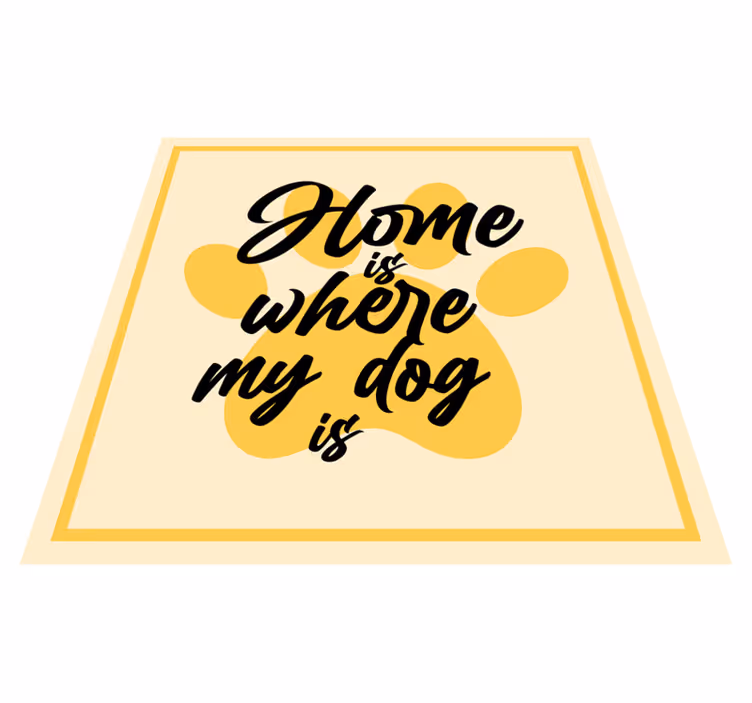 Tapete vinílico hall de entrada casa onde meu cachorro está - TenStickers