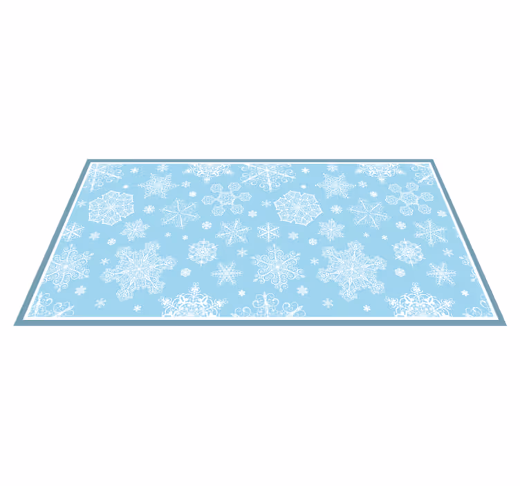 Tapete vinílico halloween padrão de floco de neve gelado - TenStickers