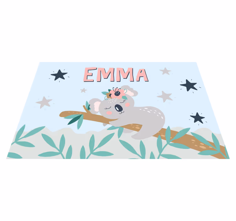 Tapete vinílico com nome noite do coala - TenStickers