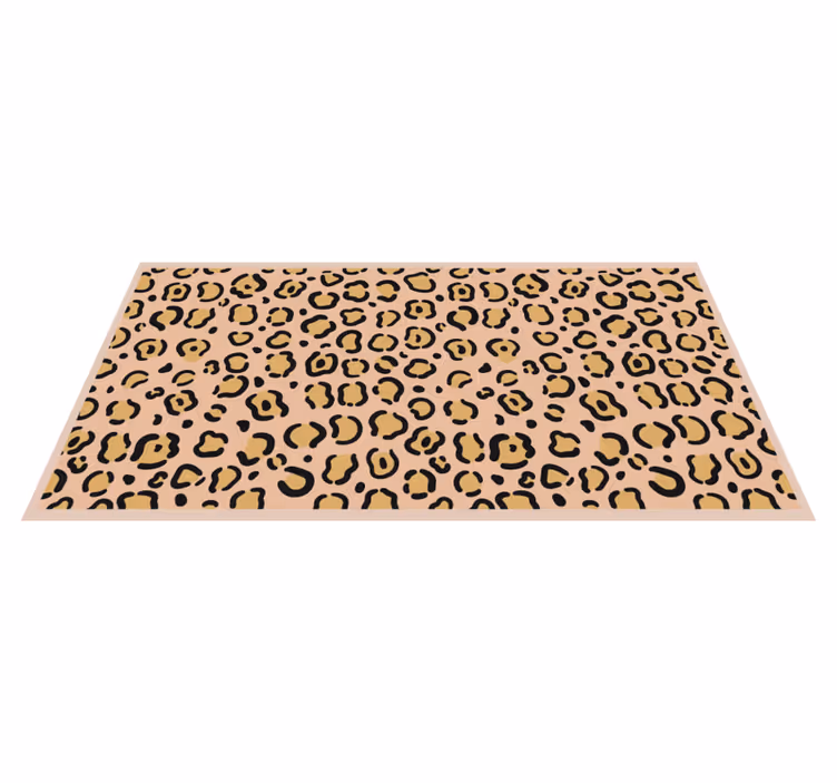Tapete vinílico estampa de animal jogo de padrão leopardo - TenStickers