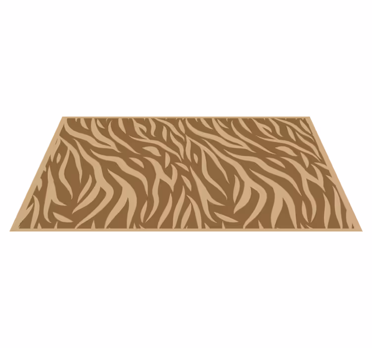 Tapete vinílico estampa de animal padrões de zebra marrom - TenStickers