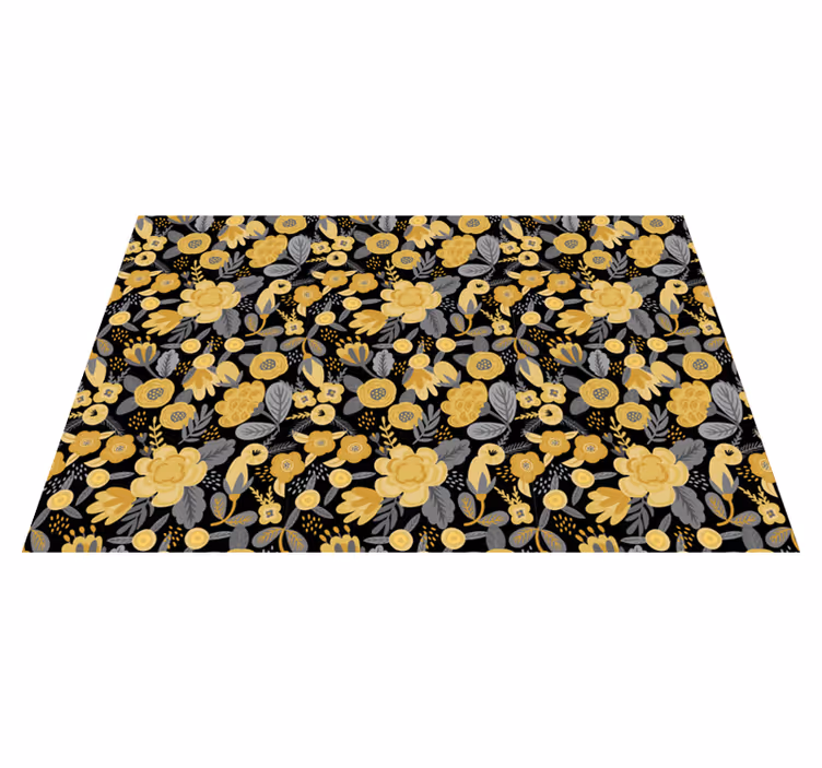 Tapete vinílico natureza elegância com estampa floral - TenStickers