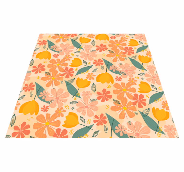 Tapete vinílico flores e plantas flores de primavera - TenStickers