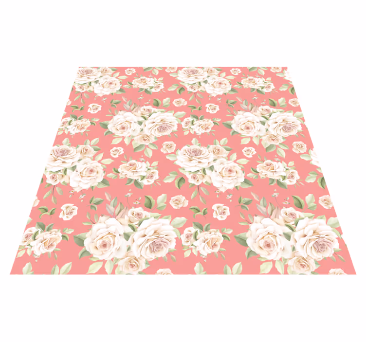 Tapete vinílico flores e plantas elegância floral - TenStickers