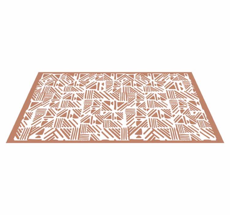 Tapete vinílico geométricas padrão contrastante - TenStickers