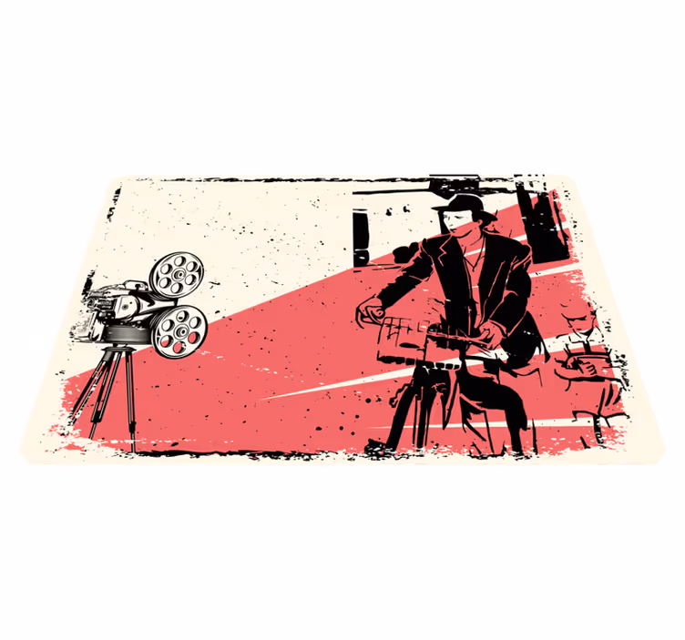 Tapete vinílico vintage cena clássica de filme - TenStickers