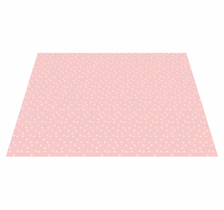 Tapete vinílico para bebés bolinhas rosa - TenStickers