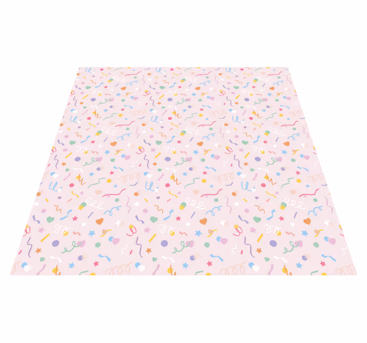 Tapete vinílico para bebés confete colorido - TenStickers