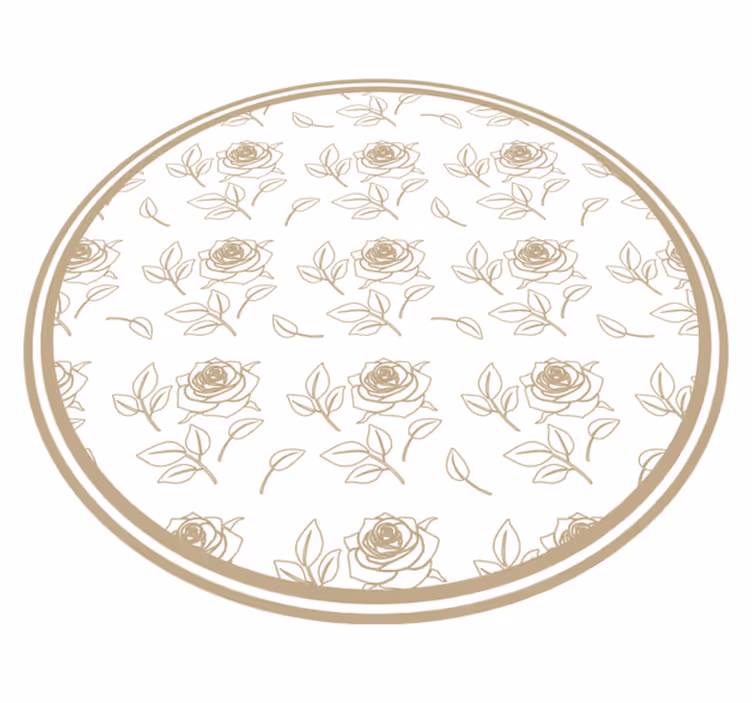Tapete vinílico flores e plantas arranjo floral de rosas - TenStickers