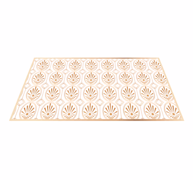 Tapete vinílico mosaico motivo dourado sofisticado - TenStickers