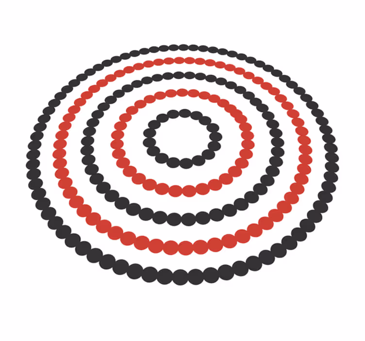 Tapete vinílico geométricas padrão de pontos espirais - TenStickers