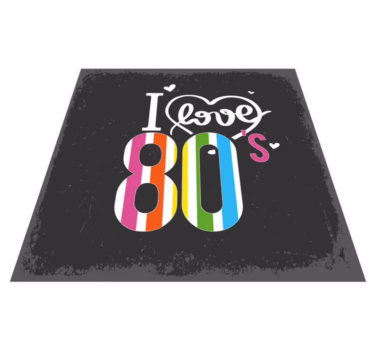 Tapete vinílico mosaico amor retrô anos 80 - TenStickers