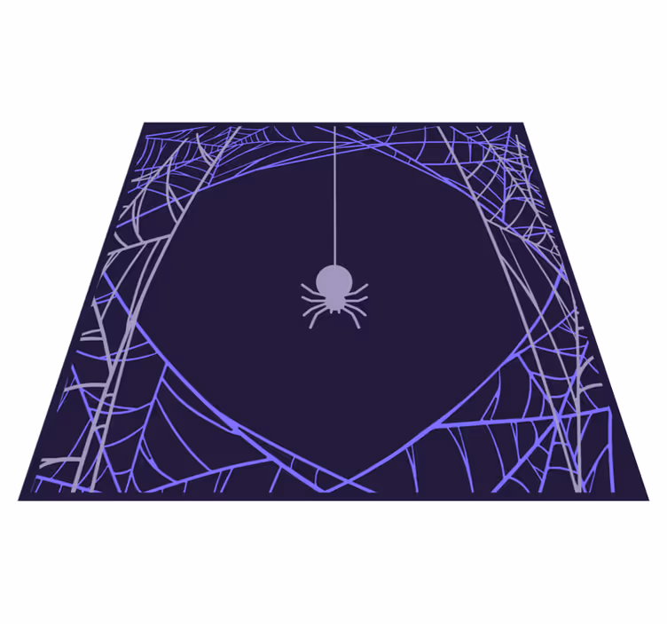 Tapete vinílico halloween padrão de teia de aranha - TenStickers