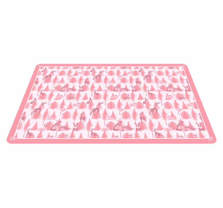 Tapete vinílico para bebés cena lúdica de floresta - TenStickers
