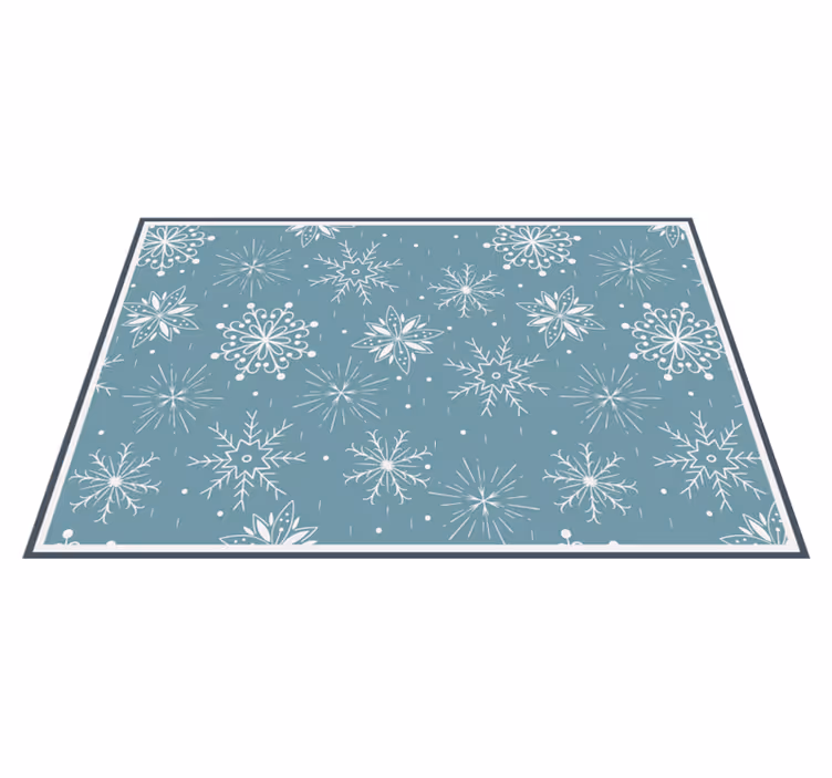 Tapete vinílico do Natal estilo floco de neve - TenStickers