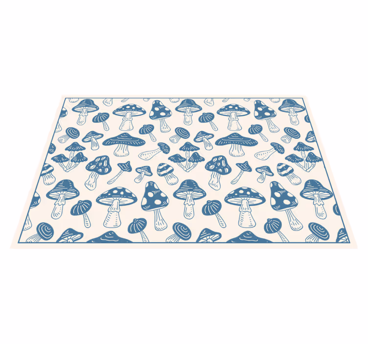 Tapete vinílico natureza chique com padrão de fungos - TenStickers