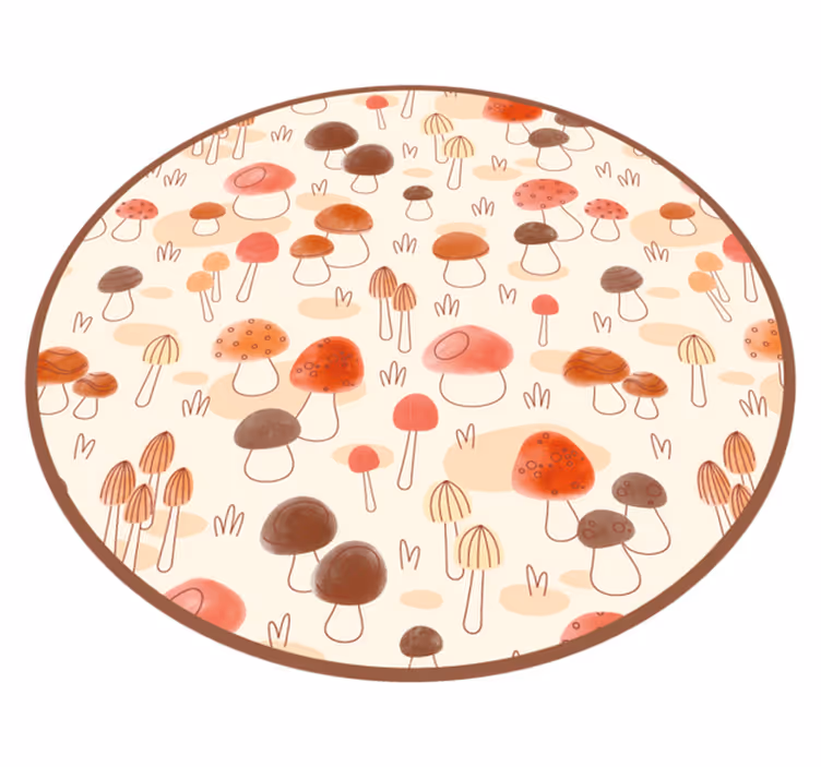 Tapete vinílico natureza conceito de cogumelo - TenStickers