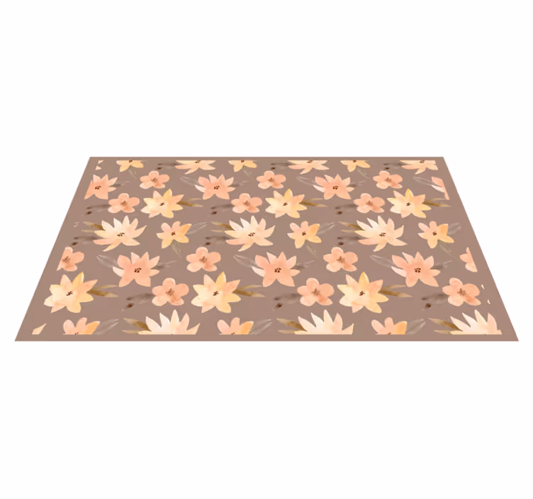Tapete vinílico flores e plantas matriz de motivos florais - TenStickers